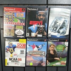 Sony Playstation 2 PS2 Lot of 6 Games - Untested Scratched &‎ Manuals VG1